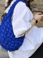 ✳✈❁ cos cloud bag 2023 autumn and winter womens one-shoulder mini large-capacity down puff bag pleated underarm dumpling bag