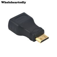 HDMI-Compatible to Mini HDMI-Compatible Adapter Female to Male F-M Converter Connector for 1080P Cable Device for HDTV Adapters