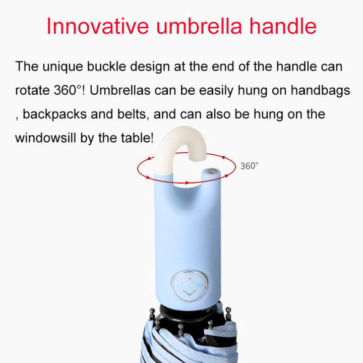 nd-new-8k-automatic-solid-color-womens-umbrella-rain-women-360-rotating-hook-handle-parasol-3-folding-windproof-sun-umbrella