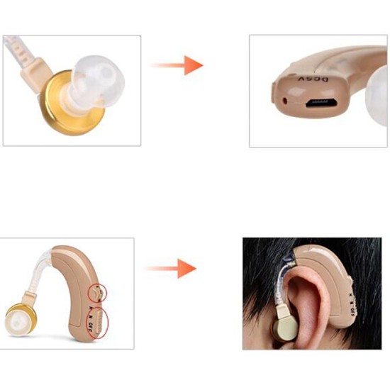 Máy trợ thính đeo vành tai axon c109 pin sạc - ảnh sản phẩm 5