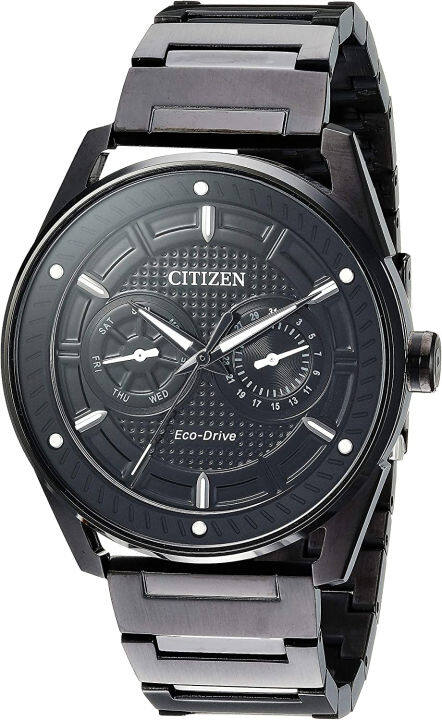 citizen-eco-drive-weekender-mens-watch-stainless-steel-black-bracelet-black-dial