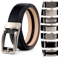 2021 New Style Brand Simple Casual Mens Leather Belt Designer Luxury Cowhide Belt Ratchet High Quality Alloy Automatic Buckle