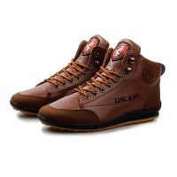 New Men Boots Fashion Mens Casual Shoes Leather Driving Shoes For Men Outdoor Walking Footwear Big Size 39-46 Zapatillas Hombre