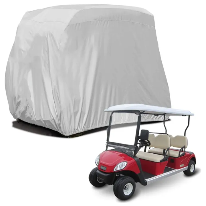 4 Passenger Golf Cart Cover 210d Oxford Waterproof Dustproof Roof Enclosure Rain For Ez Go Club Car Yamaha Lazada Ph - Waterproof Seat Covers For Golf Carts