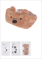 MINISO Striped Makeup Headband We Bare Bears-Headband ที่คาดผมล้างหน้านุ่มสบาย