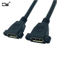 30cm DisplayPort To Displayport Female To Female DP To DP Extension Cable Display Port With Panel Mount Screw 2Kx4K 60Hz