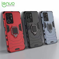 Lenuo เคสโทรศัพท์สำหรับ Xiaomi Mi 11T 10T / Mi 10T 11T Pro 5G,เคสซิลิโคน TPU และแข็ง PC แบบสองชั้นสำหรับงานหนักกันกระแทกแหวนที่ยึดแบบโลหะเคสใส่โทรศัพท์