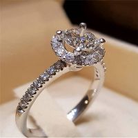 [COD] Cross-border explosive wish hot classic four-claw inlaid rhinestone ring