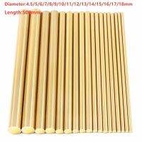 1pcs H62 4.5mm-18mm Hand-done brass bar rod 500mm stick for knife handle part diy toys accessories