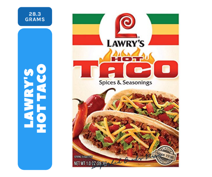 Lawry's Hot Taco Seasoning Mix, 28.3g Lazada PH