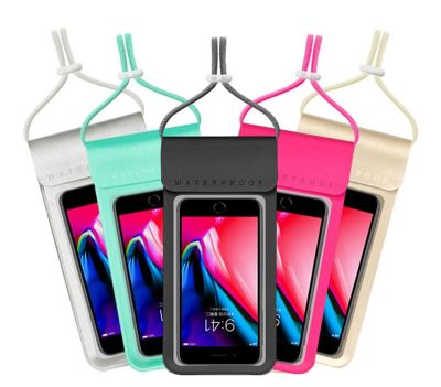6.0 Waterproof Phone Case Cover Touchscreen Cellphone Dry Diving Bag Pouch with Neck Strap for iPhone Xiaomi Samsung Meizu Adhesives Tape