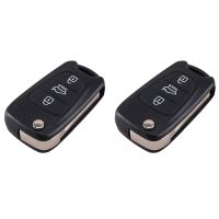 2X 3 Buttons Flip Folding Remote Key Shell Case for I20 I30 I35 IX20 IX35