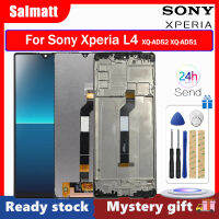 Salmatt 6.2 "หน้าจอต้นฉบับสำหรับ Sony Xperia L4จอแสดงผล Lcd พร้อมหน้าจอสัมผัสดิจิตอลสำหรับ Sony L4 XQ-AD52 XQ-AD51จอแอลซีดีพร้อมกรอบ