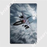 Usaf F-15 Eagle ป้ายโลหะ Cinema โรงรถส่วนบุคคล Cinema เครื่องตกแต่งฝาผนังโปสเตอร์ดีบุก  （Stock size: 20cm * 30cm）