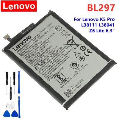 แบตเตอรี่แท้ Lenovo K5 Pro L38111 L38041 Z6 Lite 💯💙BL297💯💙4050MAh แถมชุดไขควง..