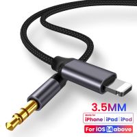 For iPhone 3.5mm Jack Aux Cable Car Speaker Headphone Adapter for iPhone 14 13 12 11 Pro Audio Splitter Cable for iOS 14 Above Headphones Accessories