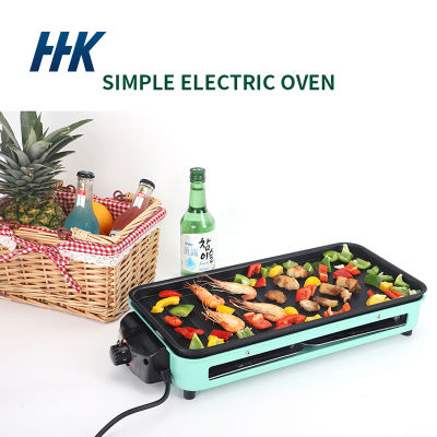 Factory direct sale of separate electric grill barbecue grill household barbecue machine BBQ iron grill plate can be sent one by one HHK198
