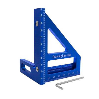 Woodworking Square Protractor Miter Triangle Ruler High Precision Layout Measuring Tool for Engineer Carpenter