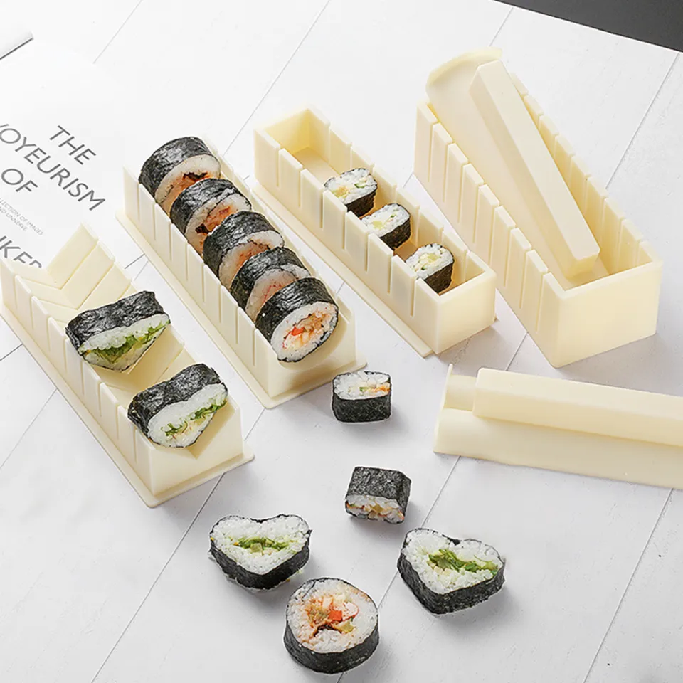 Sushi Making Kit,Sushi Roller 10Pcs Diy Sushi Making Kit Roll