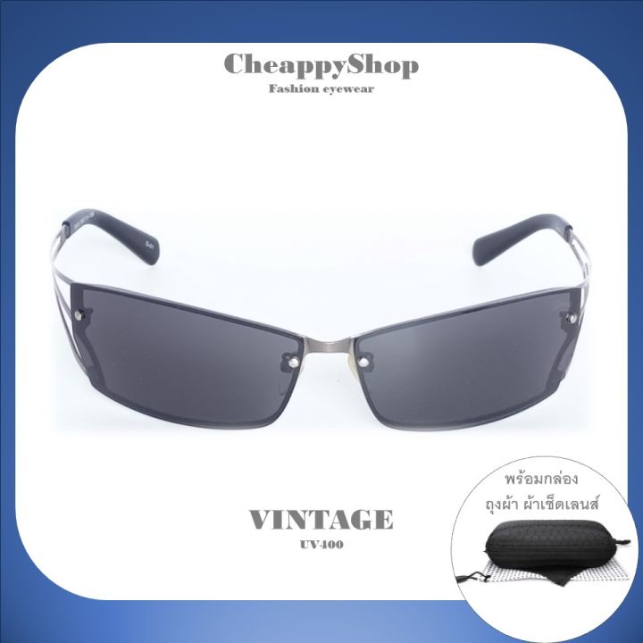 cheappyshop-แว่นตากันแดด-แว่นตากันแดดแฟชั่น-สไตล์-rimless-ผสม-สเตทเมนต์-สวยไม่เหมือนใคร
