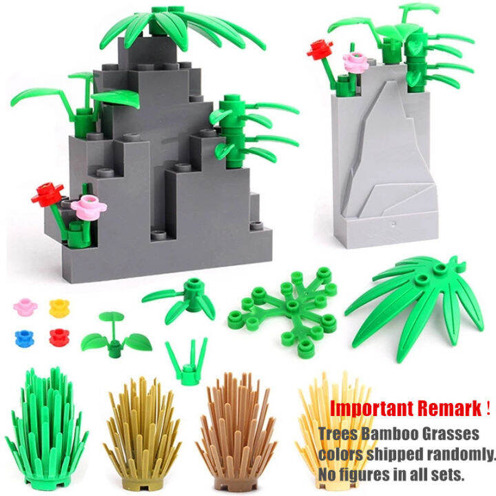 rain-forest-plants-base-plate-city-building-blocks-for-children-xmas-birthday-gifts-compatible-bricks-with-baseplate