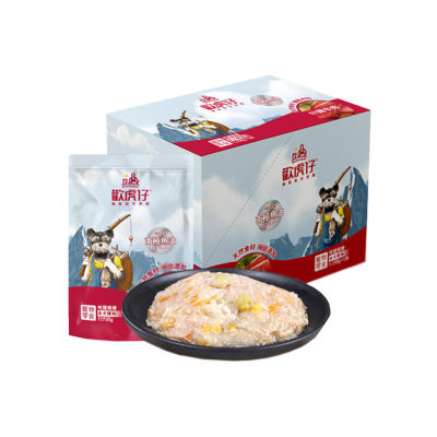 Spot parcel post Happy Tiger Dog Assorted Chicken Fresh Seal Flesh Bump Packs 95g*12 Canned Wet Food, Wonderful Fresh Dog Snacks, Dog Food, Happy