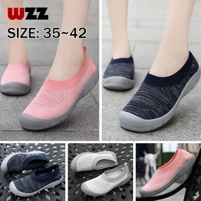 [WZZ] รองเท้าลำลอง กลางแจ้ง รองเท้าตาข่าย ทอระบายอากาศ รองเท้ากีฬา รองเท้าสำหรับใส่เดิน รองเท้าคลอด 35-42