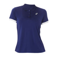 Asics เสื้อเทนนิสผู้หญิง Court Polo Shirt | Dive Blue ( 2042A215-411 )