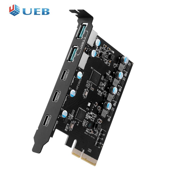 pcie-อะแดปเตอร์-x4ไป-usb-3-2-20อะแดปเตอร์-gbps-usb-usb-gen2-usb3-2-3x-และ2x-tpyc-c-เกื้อหนุนหน้าต่าง7-8-10-32-64บิต-10-8-2-mac-os