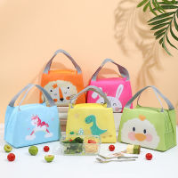 Cartoon Lunch Bag Portable Insulated Thermal Lunch Picnic Supplies Bags Milk Bottle for Women Girl Kids