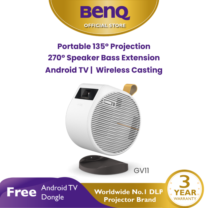 benq-gv11-mini-led-wifi-all-in-one-projector-with-android-tv-270-degree-5w-speaker-โปรเจคเตอร์พกพา-โปรเจคเตอร์-wifi