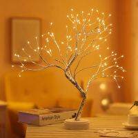 Led Pearl Tree Light Touch Sleeping โคมไฟกลางคืนขนาดเล็กดอกไม้ไฟโคมไฟห้องนอน Ins สาวหัวใจโคมไฟข้างเตียง