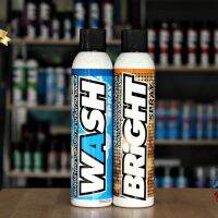 สเปรยฺ์ทำความสะอาดภายนอก WASH + สเปรย์ทำความสะอาดโครเมียมและโคมไฟหน้า BRIGHT SPRAY