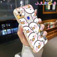 Jlingji เคสสำหรับ Xiaomi Redmi โน๊ต7 Note 7 Pro Note 7S เคสการ์ตูนเป็ดนำโชคขอบด้านข้างเคสโทรศัพท์นิ่มแบบดั้งเดิมกรอบป้องกันกล้องหลังเต็มรูปแบบ