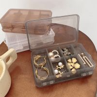 【hot】┇  12 Slots Plastic Storage Jewelry Layer Compartment for Earring Rectangle