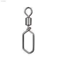 ஐ∈ 10/30/50Pcs Hooked Snap Pin Stainless Steel Fishing Barrel Swivel Safety Snaps Hook Lure Accessories Connector Snap