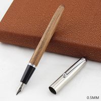 High Quality Jinhao 51A Vintage Wood Fountain Pen 0.5mm Fine Nib Calligraphy Pens School Office Supplies Caneta  Pens