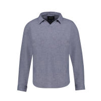 Khaki Bros - Long Sleeve Pullover Shirt - เสื้อเชิ๊ตแขนยาว - ทรง Pullover - KM21S012 Navy