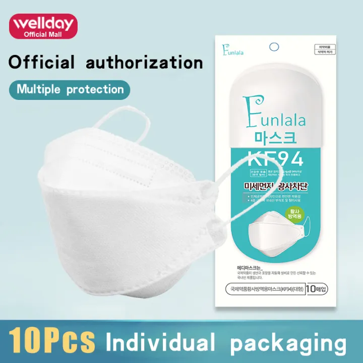 Kf94 Mask Original 50 Pcs Korea Kf94 Respirator Face Mask Reusable