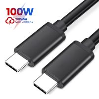 สาย USB PD100W USB C ถึง Type C,สายเคเบิลสำหรับ Xiaomi ที่ชาร์จความเร็วสูง C Samsung Huawei MacBook iPad 5A สายโทรศัพท์มือถือสาย USB Type C