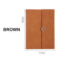 MINKYS Business PU Leather A5 Loose-leaf Notebook Journals Bullet Agenda Planner Refillable Paper Creative School Stationery