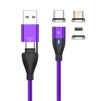 [KOLT Digital] CQXSMAX 60W PD Fast Charger Cable USB C ถึง Type C Micro Magnetic Data Cables สำหรับ iPhone Xiaomi Samsung สายชาร์จสำหรับ Macbook