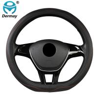 Car Steering Wheel Cover D Shape for VW GOLF 7 2015 POLO JATTA Passat Tiguan Nissan Qashqai J11 X-trail T32 2015- 2017 2018 Steering Wheels Accessorie