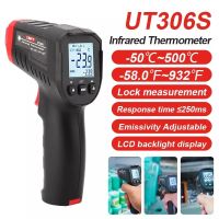 UNI-T Infrared Digital Temperature Meter เครื่องวัดอุณหภูมิแบบดิจิตอล UT306S เครื่องวัดอุณหภูมิเลเซอร์อินฟราเรดแบบไม่สัมผัสอุตสาหกรรม ปืนอุณหภูมิ Tester-50-50