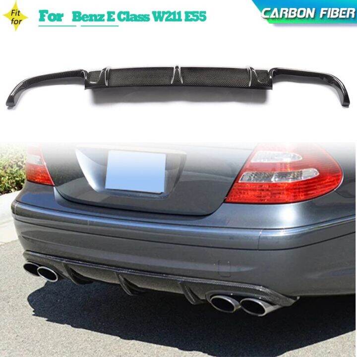 Carbon Fiber Rear Bumper Diffuser Lip For Mercedes Benz E Class W211