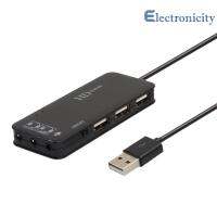 ฮับ USB2.0 3พอร์ตพร้อมการ์ดเสียงภายนอกอะแดปเตอร์ไมโครโฟน