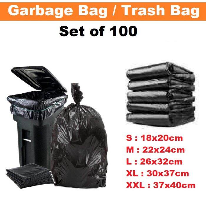 Garbage Bag XXL Set of 100 Pcs Lazada PH