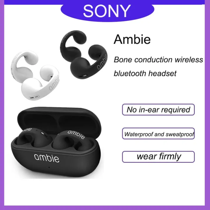 New Ambie Am Tw Sound Earcuffs True Wireless Earbuds Bluetooth Open Ear Headphones