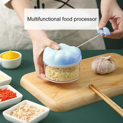 Mini Cooking Machine Multi-Function Hand Pull Garlic Press Garlic Masher Manual Crushing Garlic Chopper  Garlic Device Kitchen Graters  Peelers Slicer