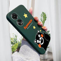 เคสโทรศัพท์สำหรับ OPPO A78 4G เคสตัวการ์ตูนคุมะมงลายการ์ตูนญี่ปุ่นคลุมทั้งหมดปลอกซิลิโคนของเหลวทรงสี่เหลี่ยมดั้งเดิมเคสป้องกันทนแรงกระแทกกล้อง